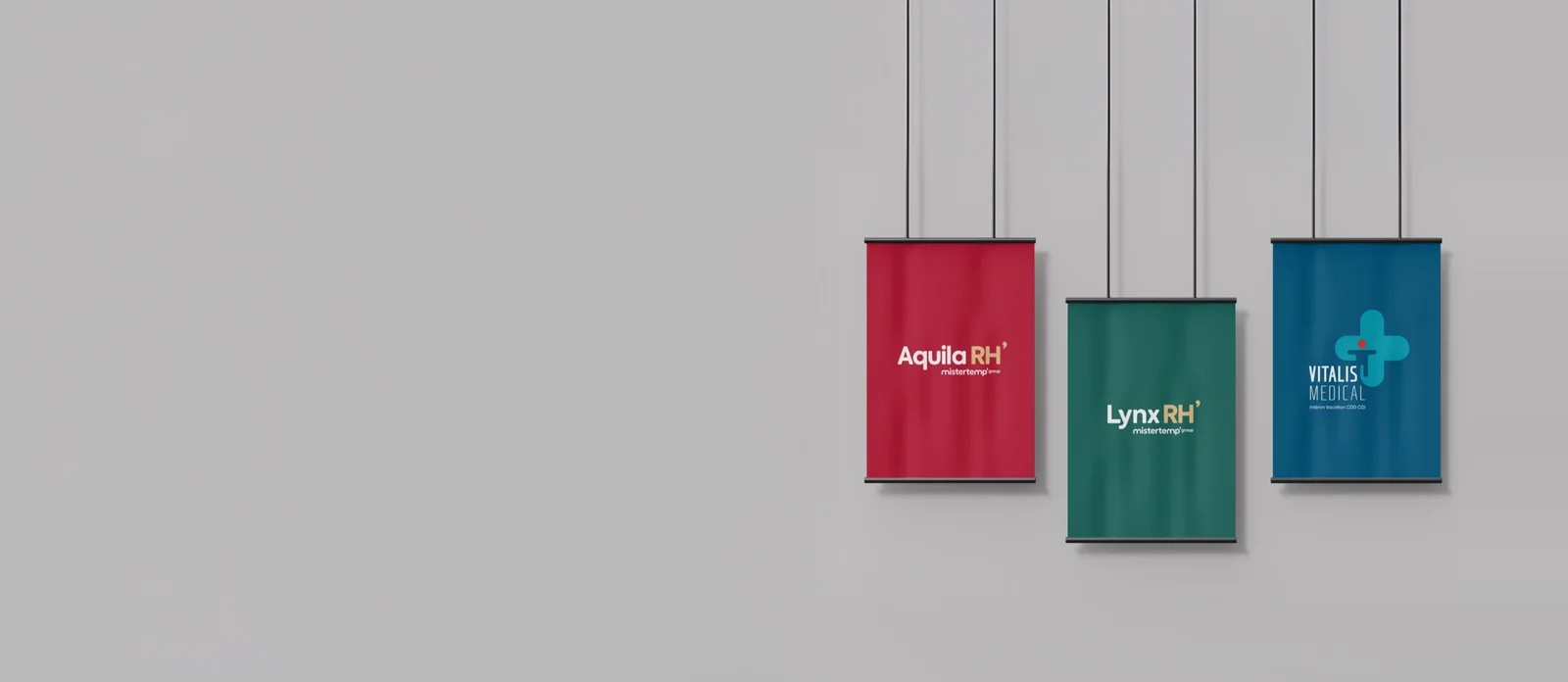 Les banderoles Aquila RH, Lynx RH et Vitalis Médical