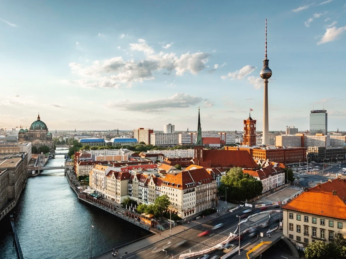 Berlino, la Sprea e la torre della televisione