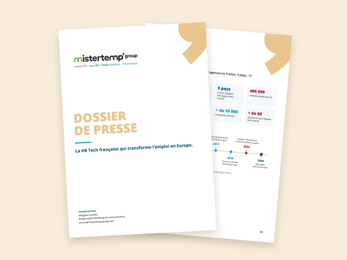 La couverture du dossier de presse 2026 et sa page des chiffres clés