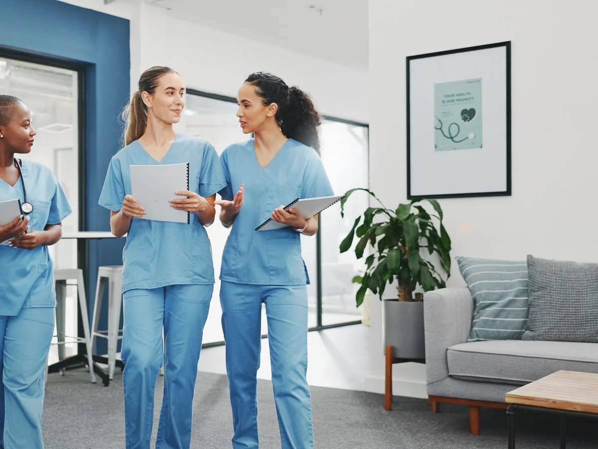 A care team in a healthcare facility